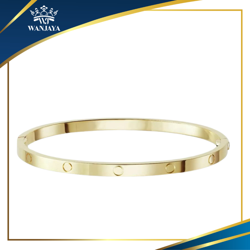 gelang emas 16k - emas asli - gelang wanita