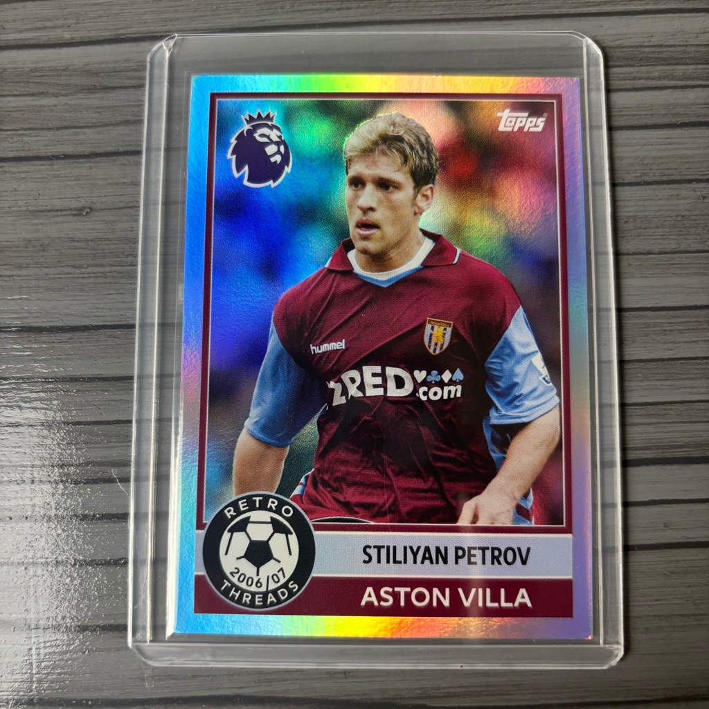 Kartu Bola Stiliyan Petrov Retro Threads Topps PL 2026 Aston Villa