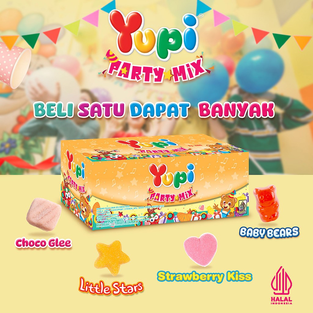 YUPI PARTY MIX 1 BOX 12PCS