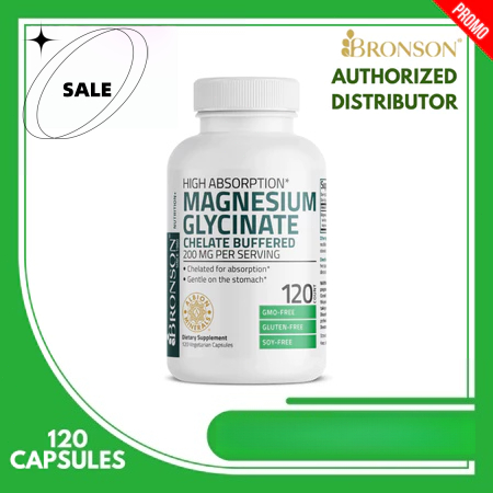Original BRONSON MAGNESIUM GLYCINATE 200MG - Vitamin Magnesium