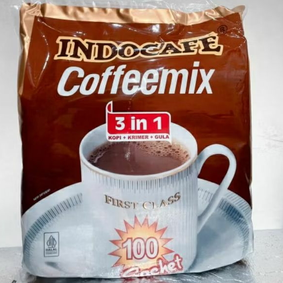 Kopi Indocafe Coffeemix  Pack 100 Sachet
