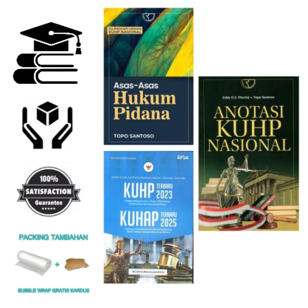 Koleksi Referensi Hukum Pidana Premium – Asas, Anotasi KUHP Nasional & KUHAP Terbaru 2025