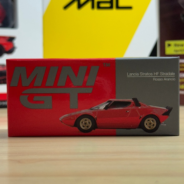 Mini GT Lancia Stratos HF Stradale Rosso Arancio (365) Diecast