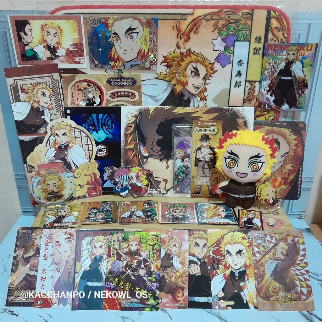 AAB Rengoku Kyojuro Official Merchandise Kimetsu No Yaiba Merch Demon Slayer DS Towel Handuk PC Phot