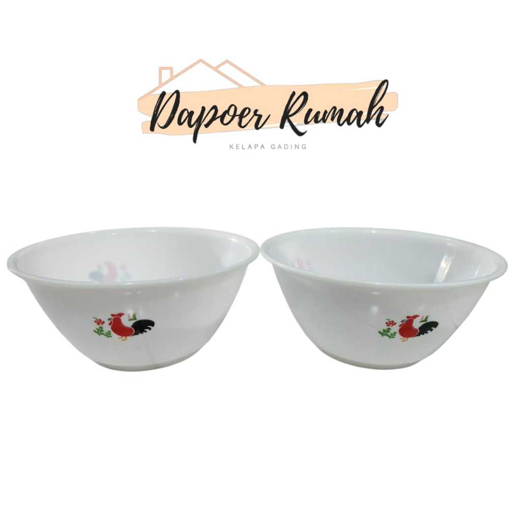 (12 pcs )Mangkok Ayam Jago Besar