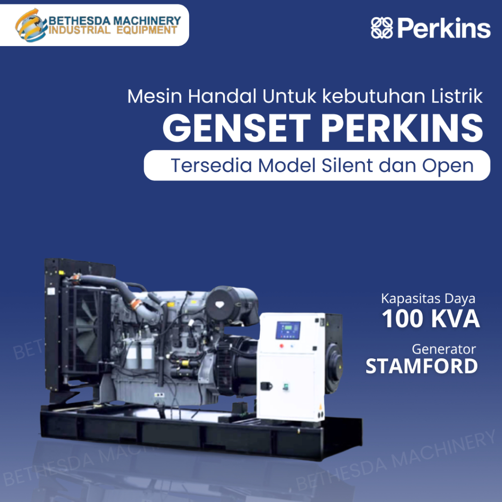 Perkins Genset 100 Kva Silent Type Generator Stamford