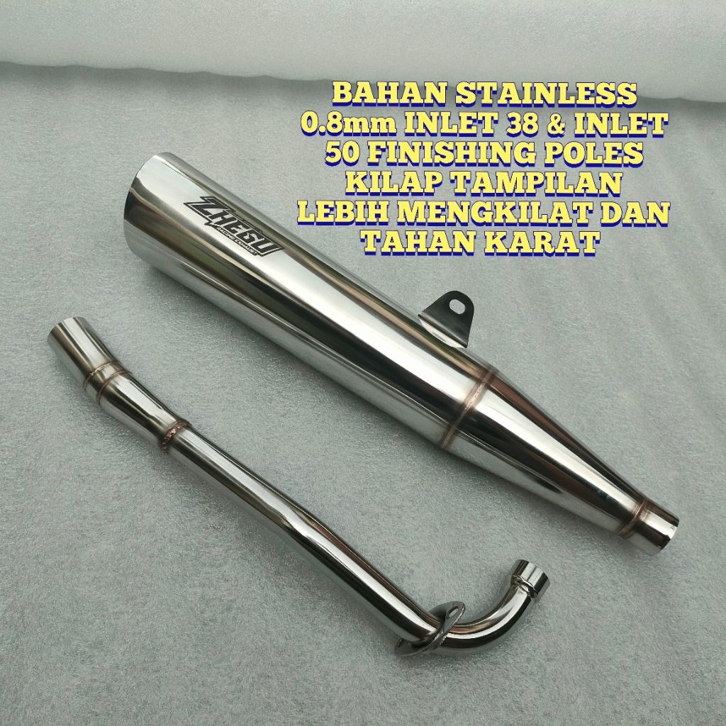 Knalpot Standar Racing Bebek Honda Kharisma Supra X 125 Supra X 110 OLD Wave 125 Supra Fit Original 
