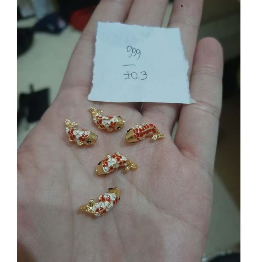 CHARM IKAN KOI WARNA KADAR 24K HONGKONG 999