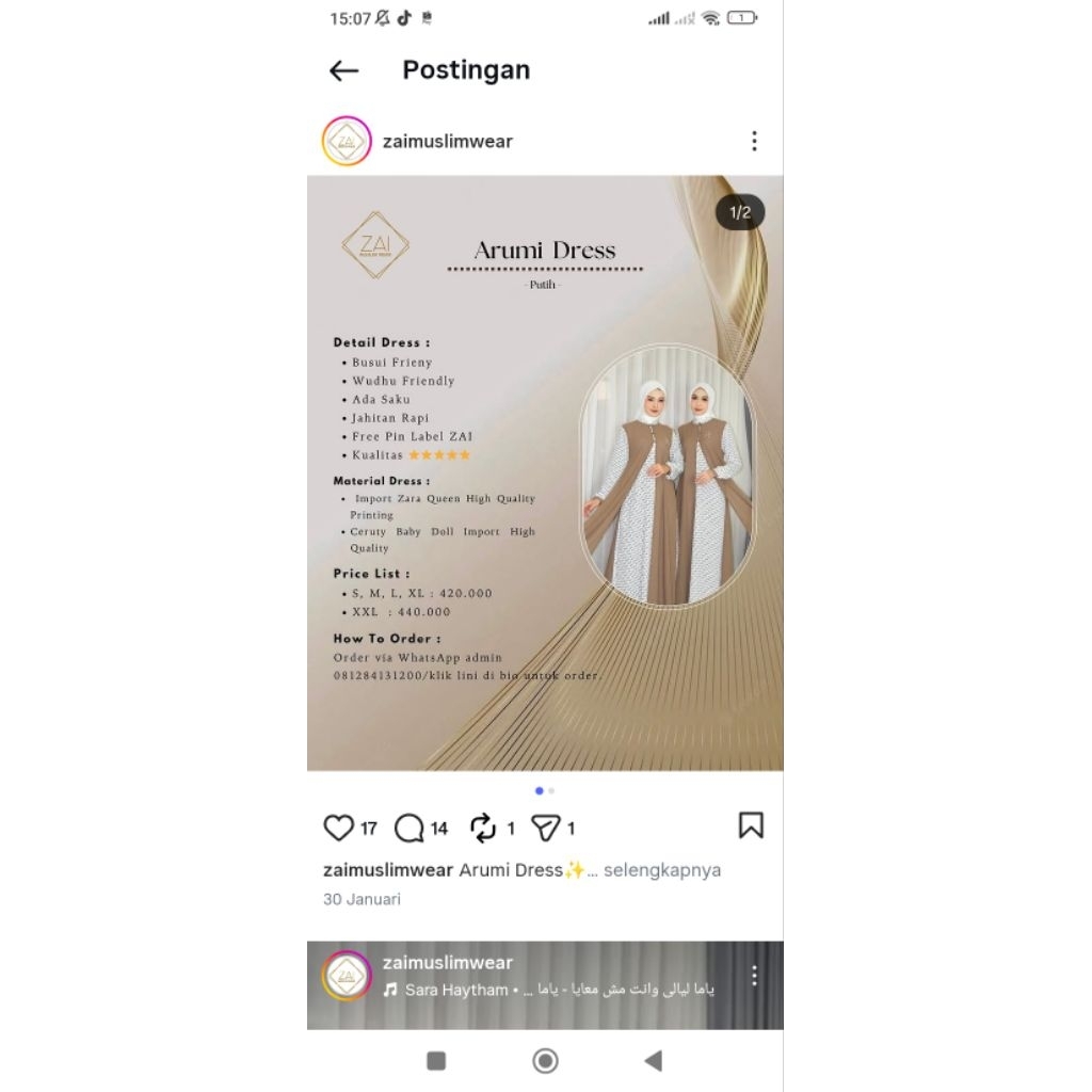 gamis zai muslim new