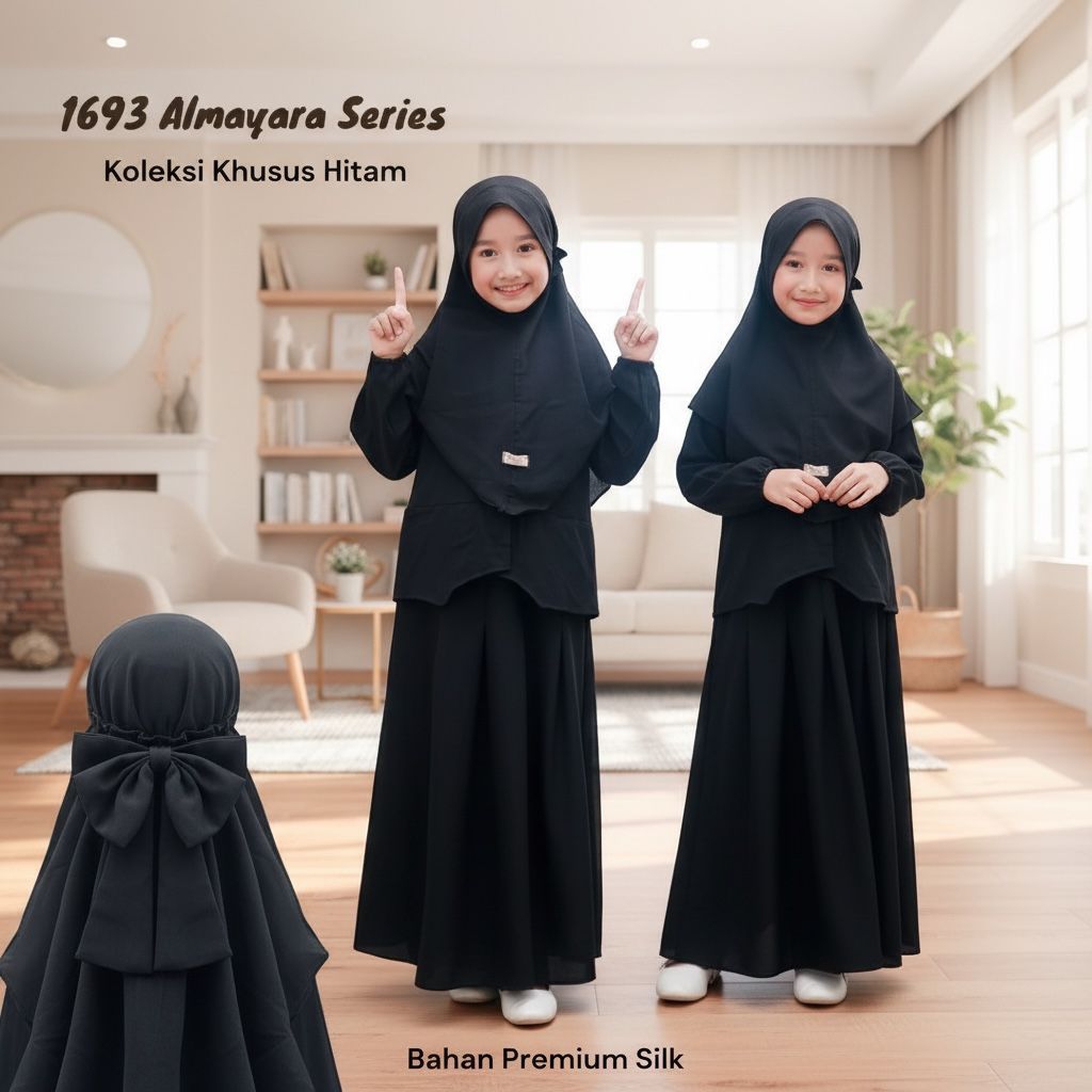 Gamis hitam pita