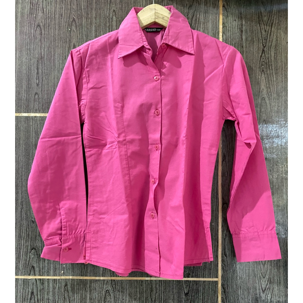 Preloved Kemeja Pink Fuchsia