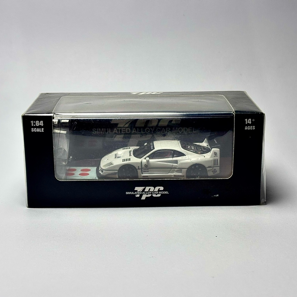 TPC Models LBWK Ferrari F40 White Figure || Wood base