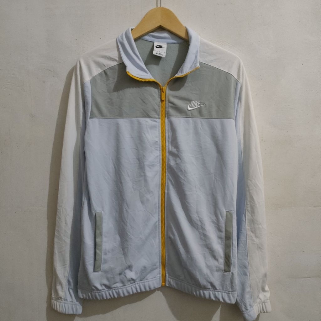 Nike Zipper Tracktop Baby Blue Colour Block Small Logo