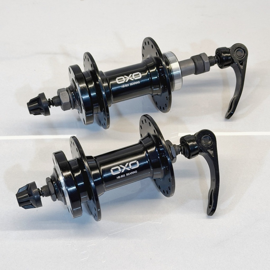 Hub Set HB-803 32/36H Bearing OXO Black /HUB FREEHUB OXO ULIR DRAT LUBANG 36 HOLE 36H ALLOY QR QUICK
