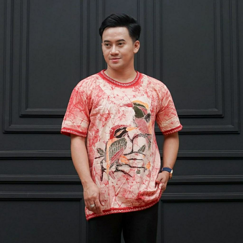 KAOS BATIK CAP TULIS PAKAIAN PRIA ELEGAN MOTIF EXCLUSIVE KATUN HQ 30S TERBARU