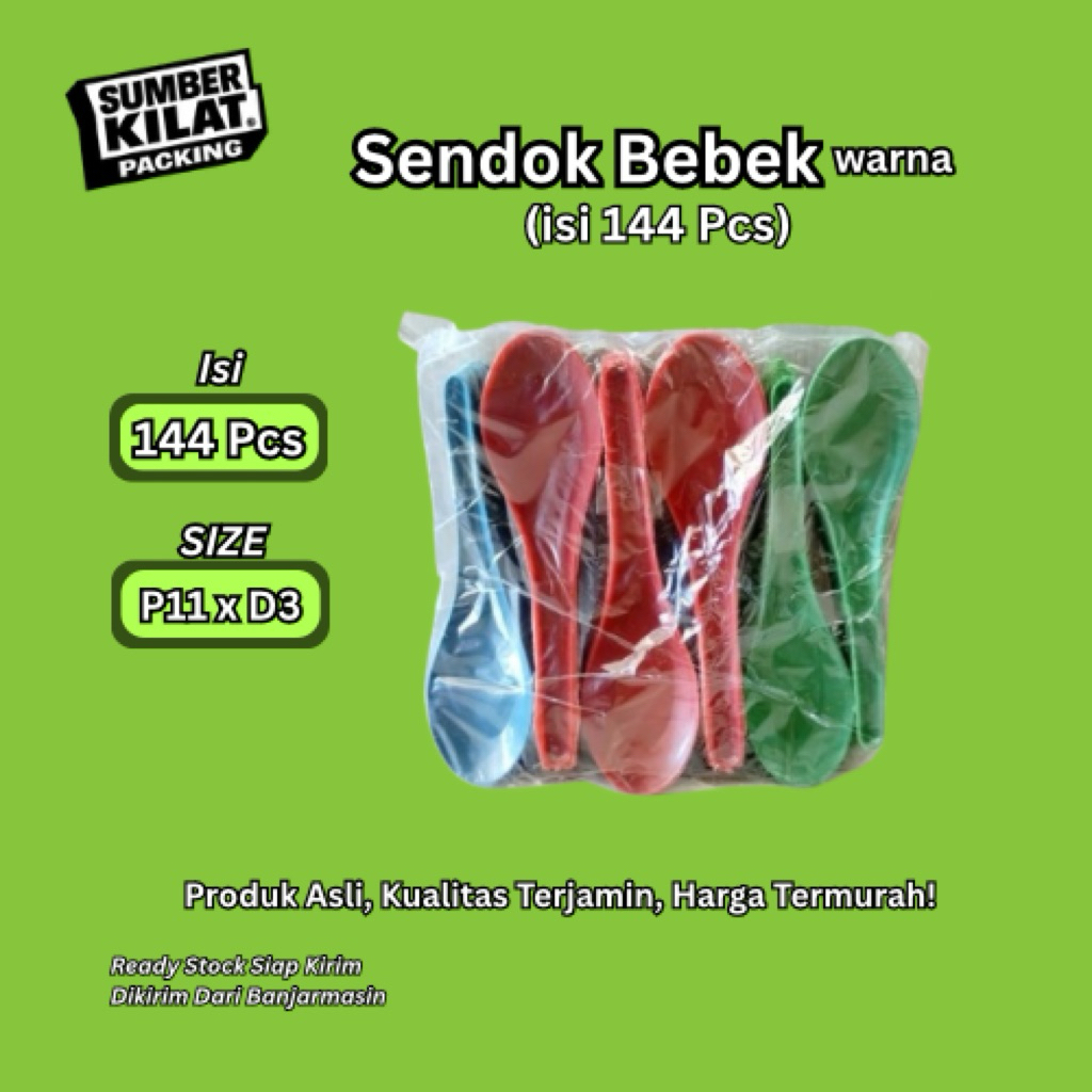 SENDOK BEBEK WARNA | SENDOK BEBEK ISI 144 | SENDOK BEBEK EKONOMIS | SENDOK BEBEK KUAT