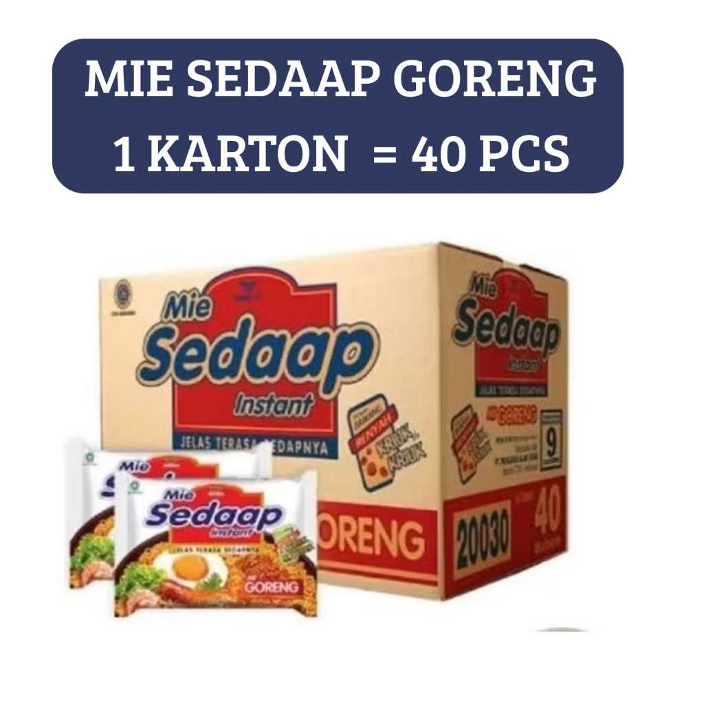 Mie Sedap Goreng 1 Dus 40pcs Mie Instan