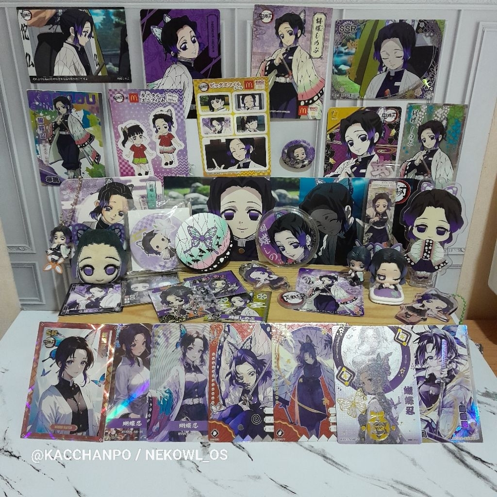 AAB Shinobu Kocho Official Merchandise Kimetsu No Yaiba Merch Demon Slayer DS Anime KNY Plush Pin Do