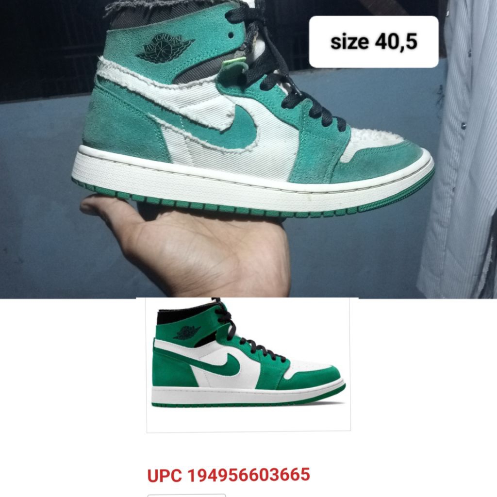 aj 1 zoom green size 40,5 original second