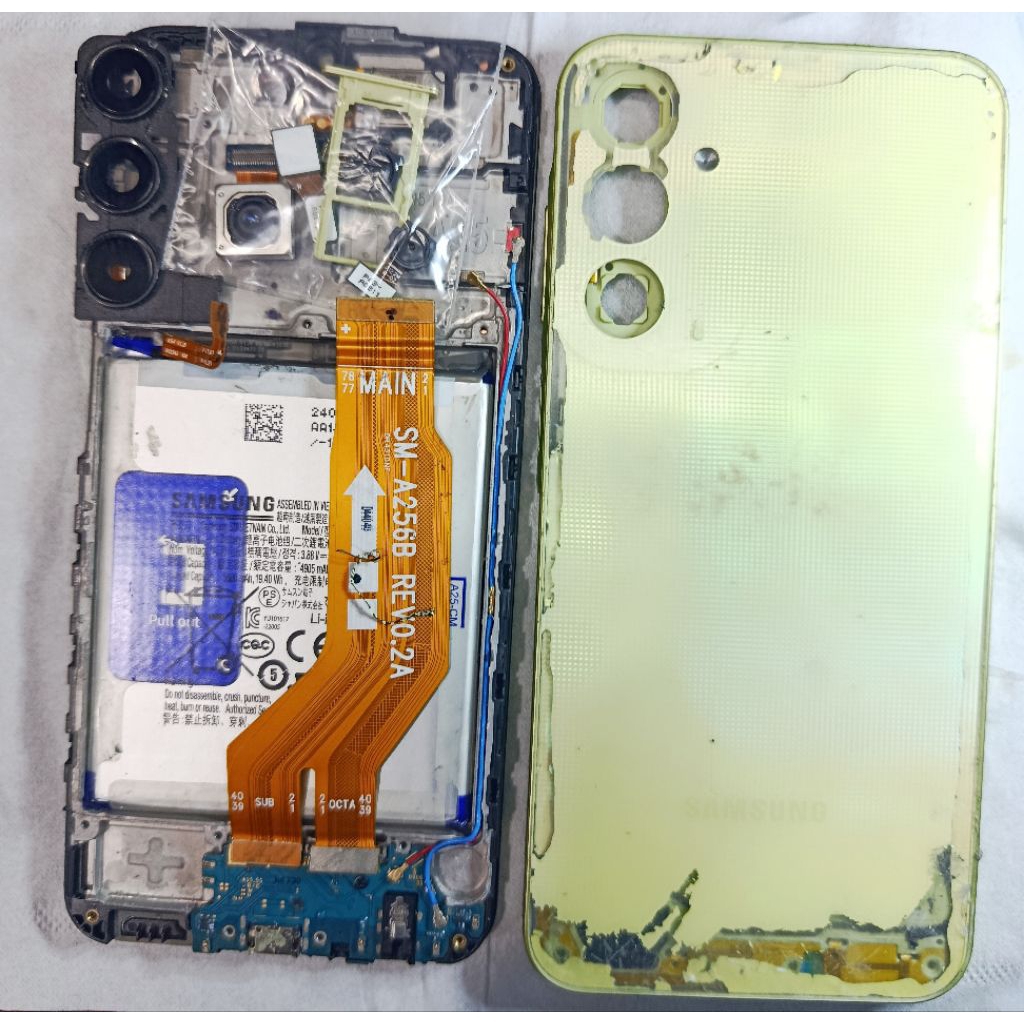lcd dan part" samsung a25 5g original copotan tested