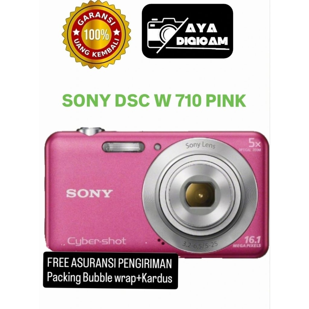 kamera Sony w710 pink kamera pocket Sony kamera digital kamera digicam Sony
