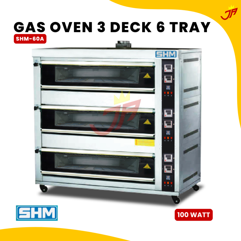 SHM Gas Deck Oven SHM-60A 3 Deck 6 Loyang SHM-60A