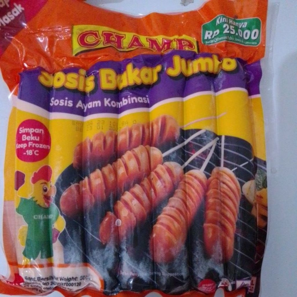 champ sosis bakar jumbo