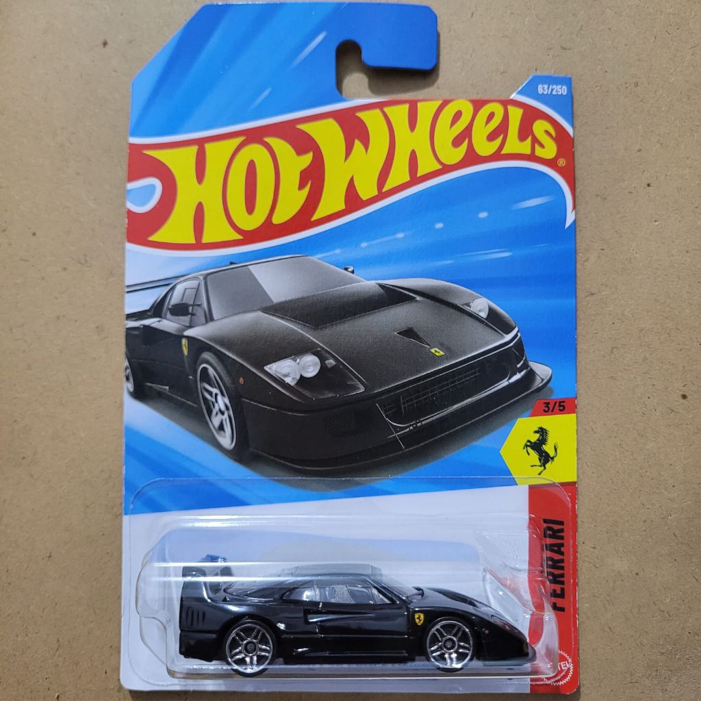 Hot Wheels Ferrari F40 Competizione Ferrari Hitam
