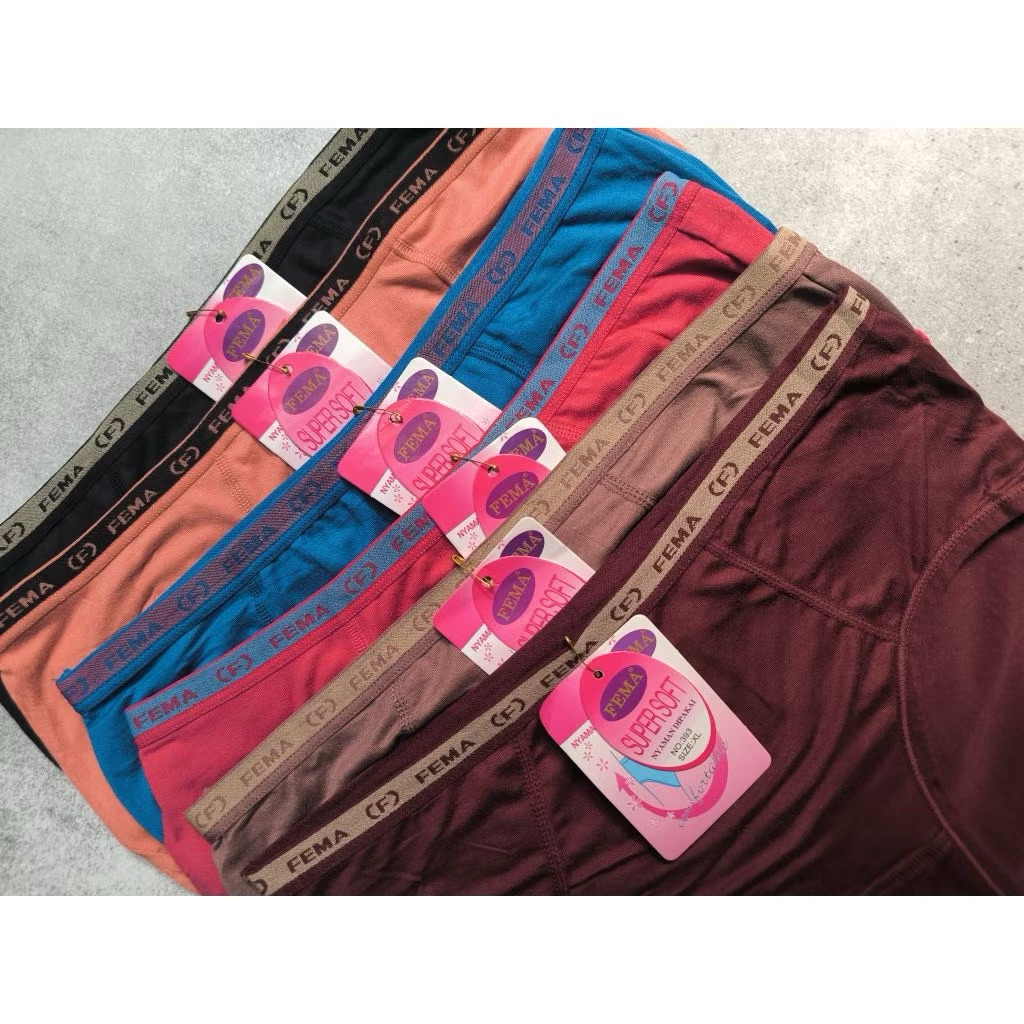 GROSIR 12PCS Celana Dalam Wanita FEMA Lusinan CD Fema CD Import FEMA