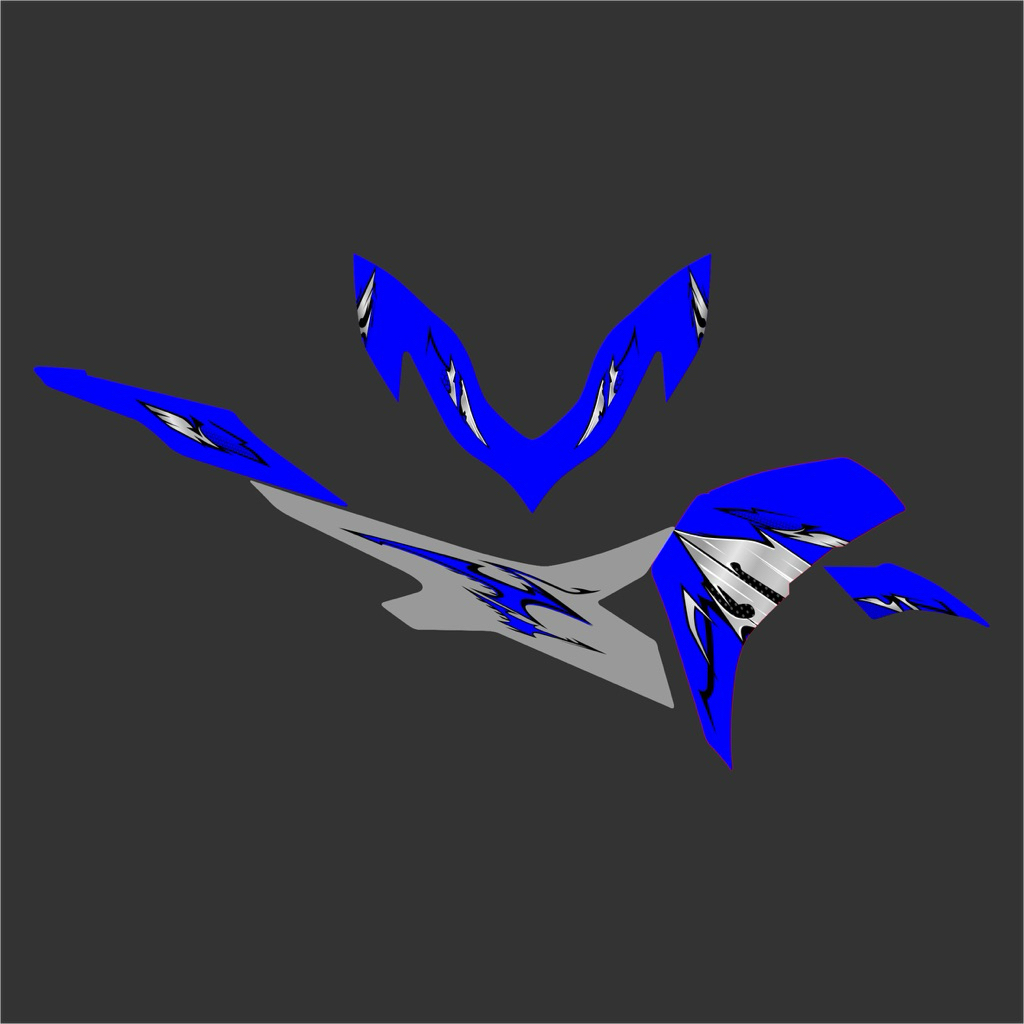 Striping Vietnam Transparan Aerox New Bahan Premium Maxdecal Glossy