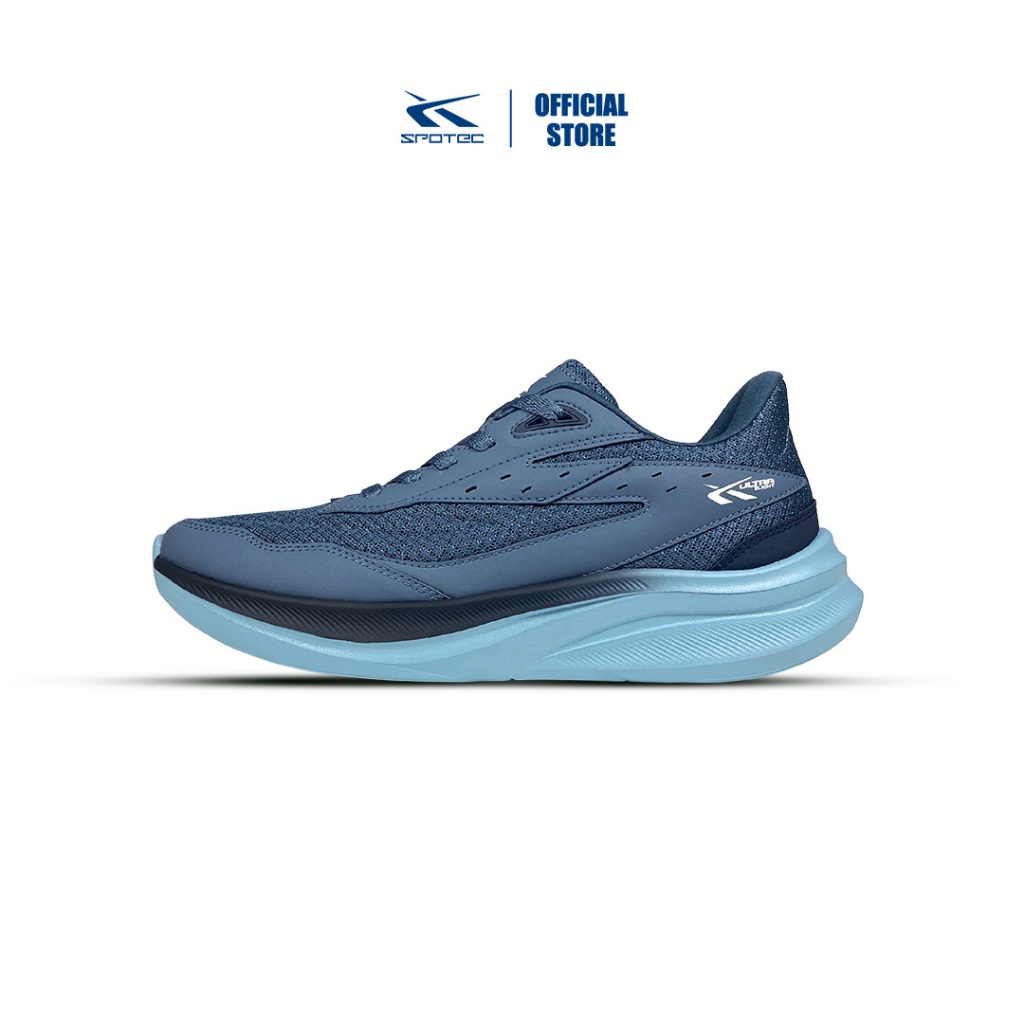 SPOTEC Running Comfort Wave Valiant Sepatu Olahraga Lari Pria Wanita - Biru Muda Biru Muda - 018444
