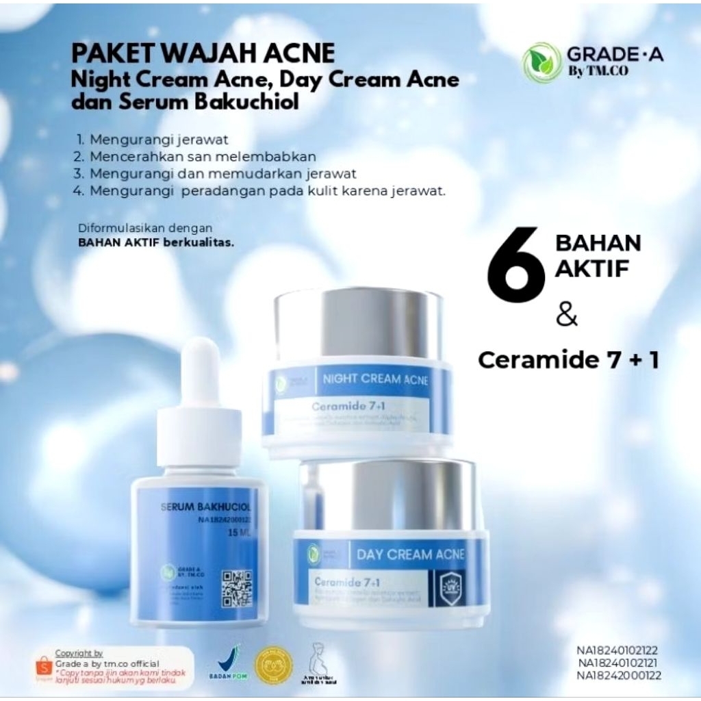 Paket Wajah Acne grade a by tmco