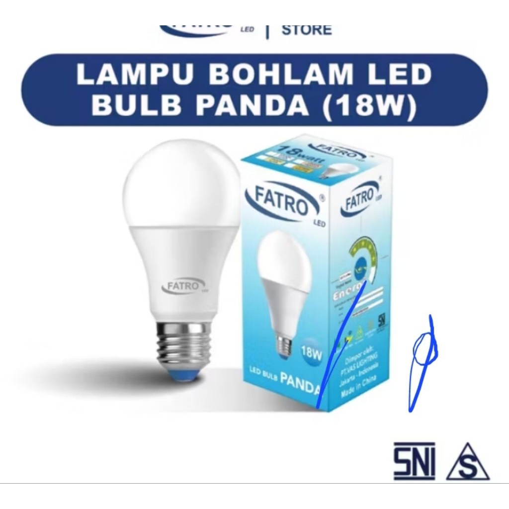 Bohlam lampu FATRO led bulb 4000k natural white 3watt 5watt 7watt 9watt 12watt 15watt 18watt natural
