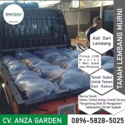 Tanah Lembang 1 Kol Muatan 50 karung Pengiriman BANDUNG