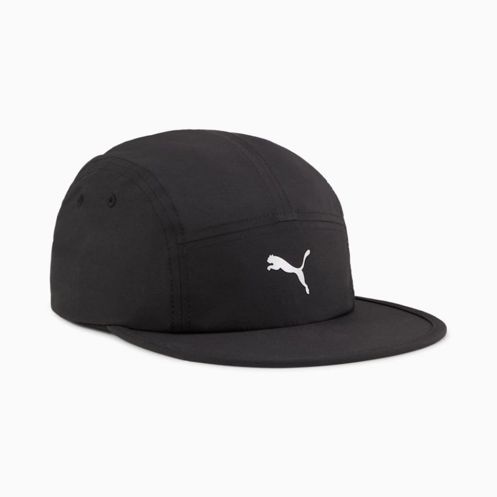 Puma Essentials Running 5 Panel Cap 026168 01 Hitam Black Topi Original 100%