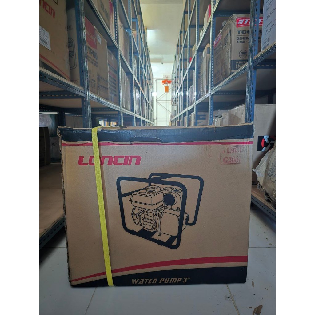 LONCIN WATER PUMP 3" MESIN G200F | POMPA AIR 3" LONCIN DILENGKAPI DENGAN MESIN PENGGERAK G200F 6,5 H