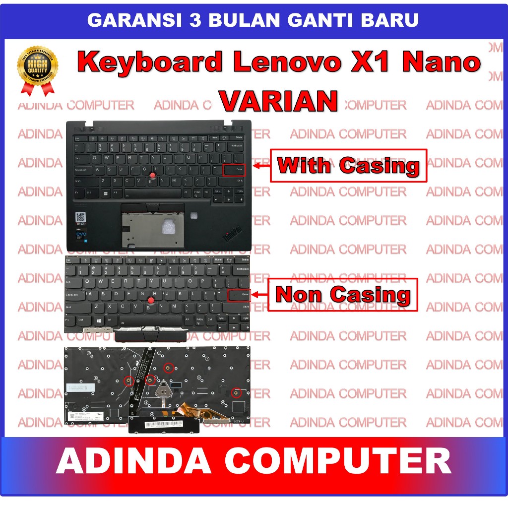 Keyboard Lenovo Thinkpad X1 Nano Gen1 Gen 1 2021 X1C 20un 20uq Pointer Backlight