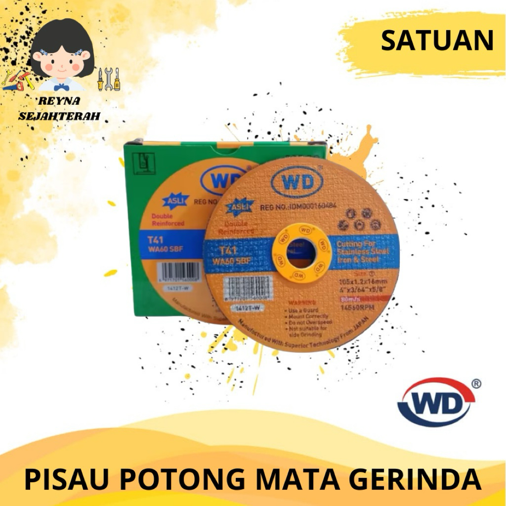 WD MATA GERINDA PISAU POTONG UKURAN 4inc