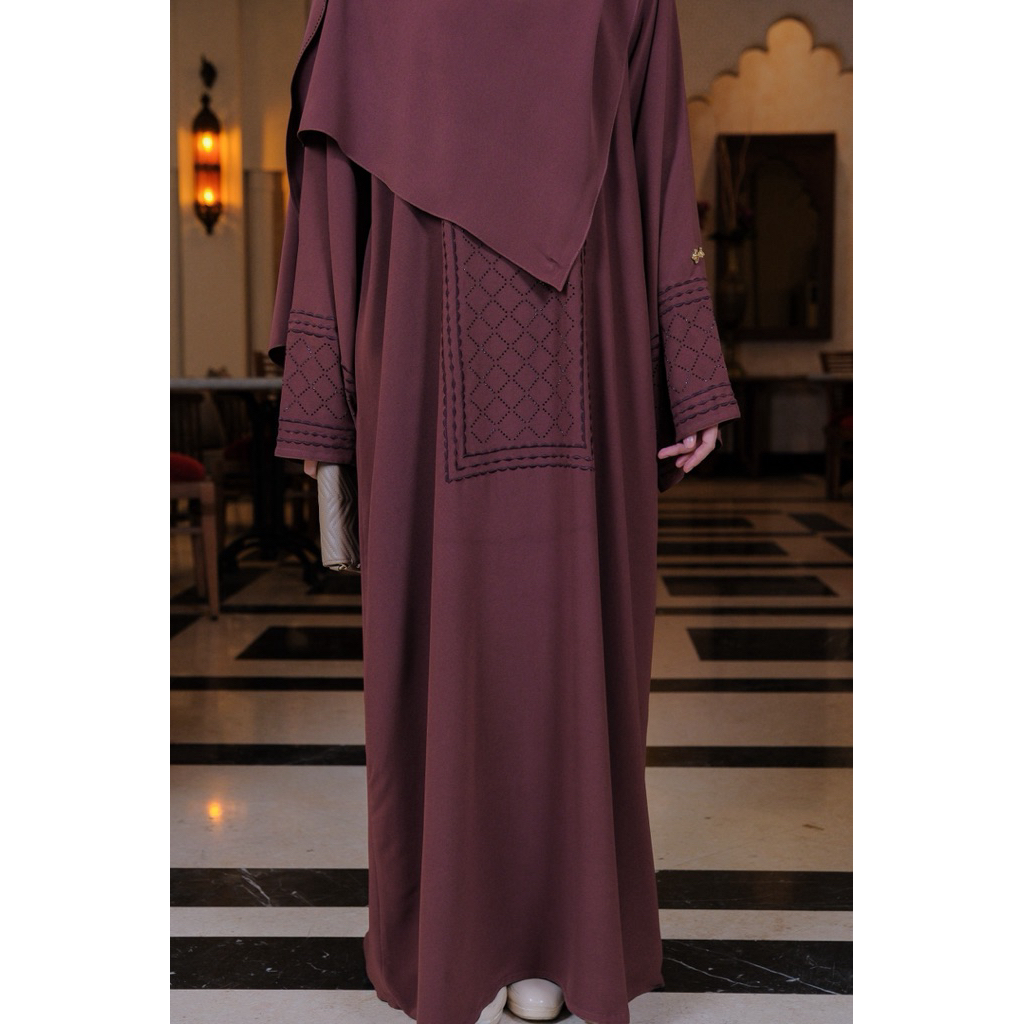 TAHIRA Raya Abaya all_busyra penjualan termasuk pasmina Material anti UV