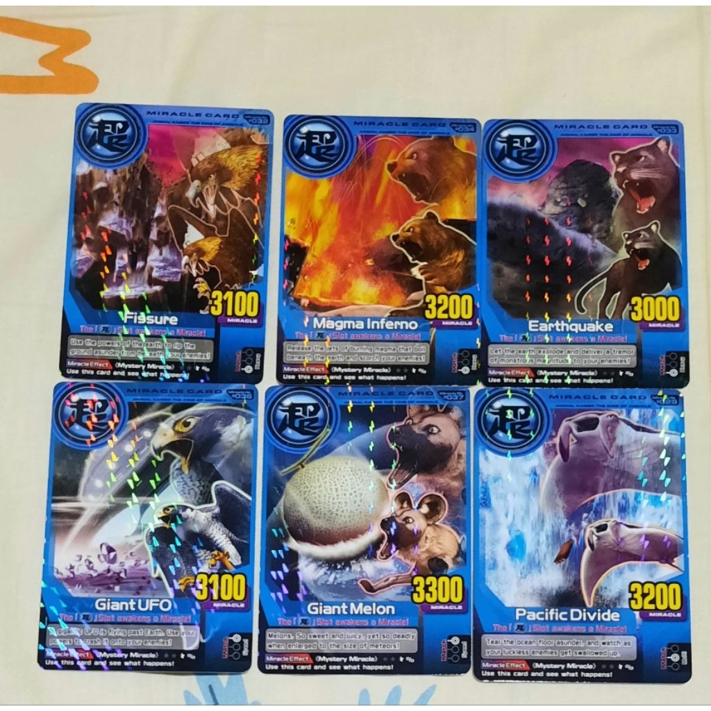 (Harga Per Pcs) Kartu Animal Kaiser Plus ver 2 (Fissure, Magma Inferno, Earthquake, Giant Ufo, Giant