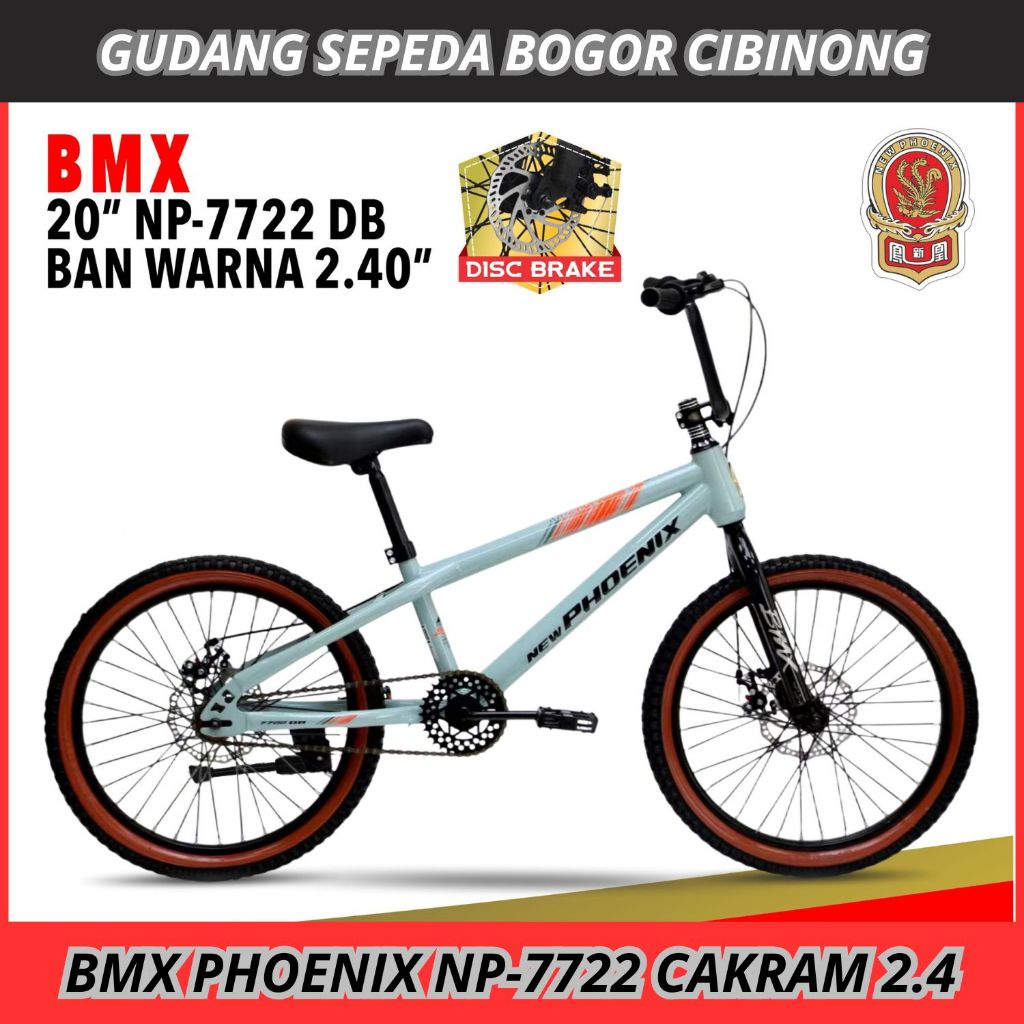Sepeda Bmx 20 Phoenix NP 7722 CAKRAM BAN 2.4 NEW