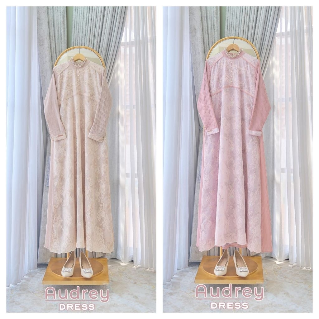 AUDREY DRESS / GAMIS PESTA WANITA / DRESS MEWAH ORI BY MAREVI (HANYA SIZE STANDAR)