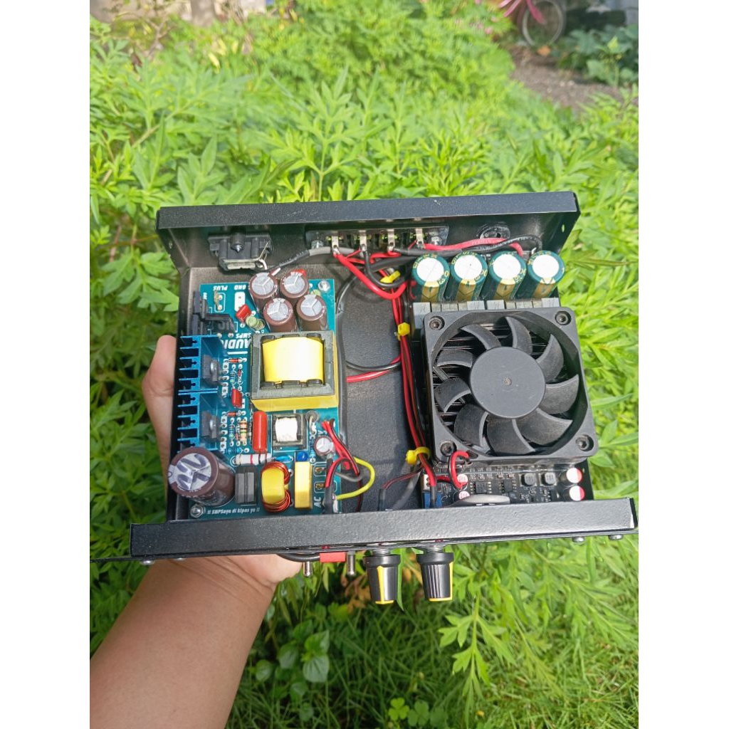 POWER AMPLIFIER ZK-3002 + SMPS 32V 10 Amper Power Amplifier Class D bisa untuk 15×2
