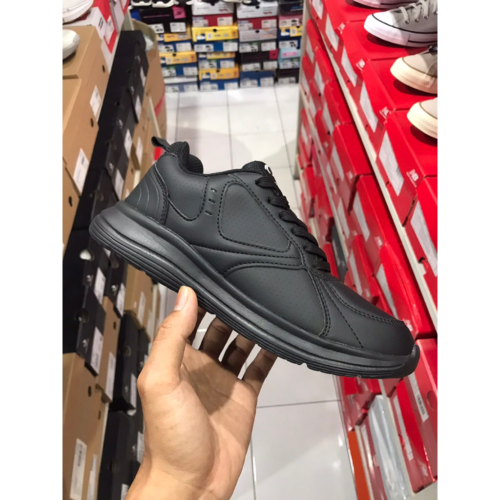 BIG SALE ASTEC LEWIS FULL BLACK [ASCF1320403] ORIGINAL SEPATU PRIA/SEKOLAH/RUNNING/LARI/SNEAKERS