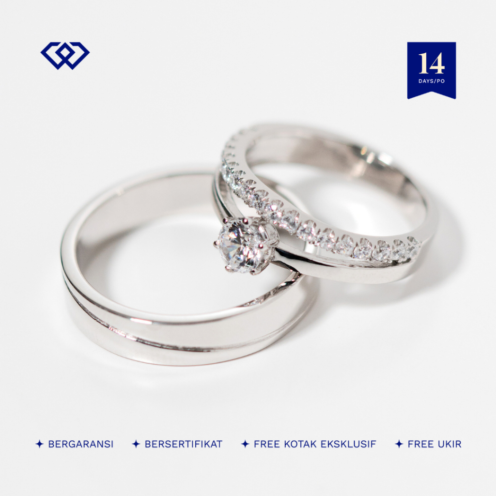Winata Jewelry - Cincin Nikah Kawin Couple Perak