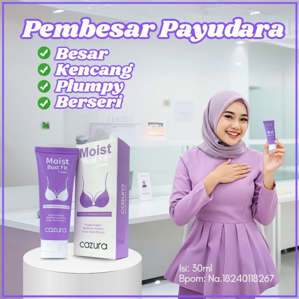(PRIVASI AMAN) CAZURA PEMBESAR PENGENCANG PAYUDARA 100% original BPOM ,  sabun pembesar payudara