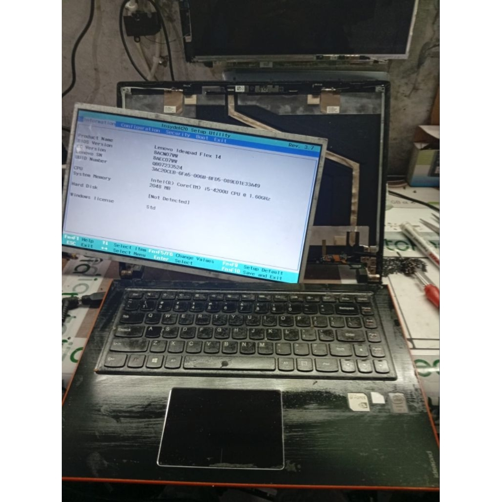 Motherboard Mainboard Mobo Normal Laptop Lenovo Ideapad Flex 14 Core i5 gen 4