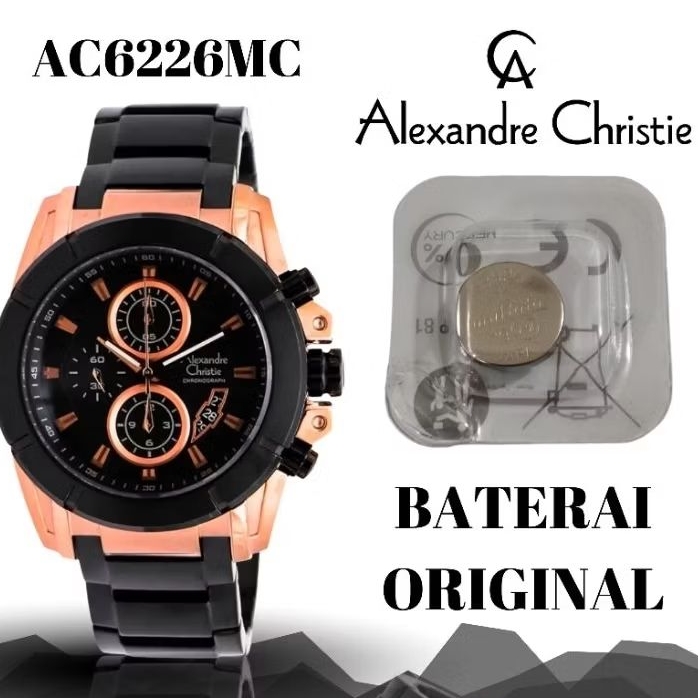 Baterai jam ALEXANDRE Christie original AC6226MC