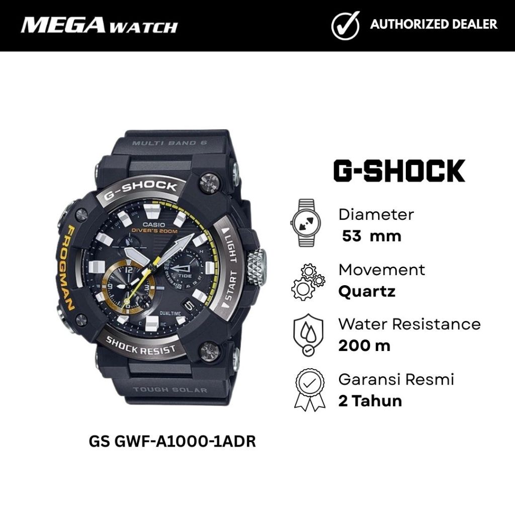 Jam Tangan G-SHOCK Pria Original GS GWF-A1000-1ADR