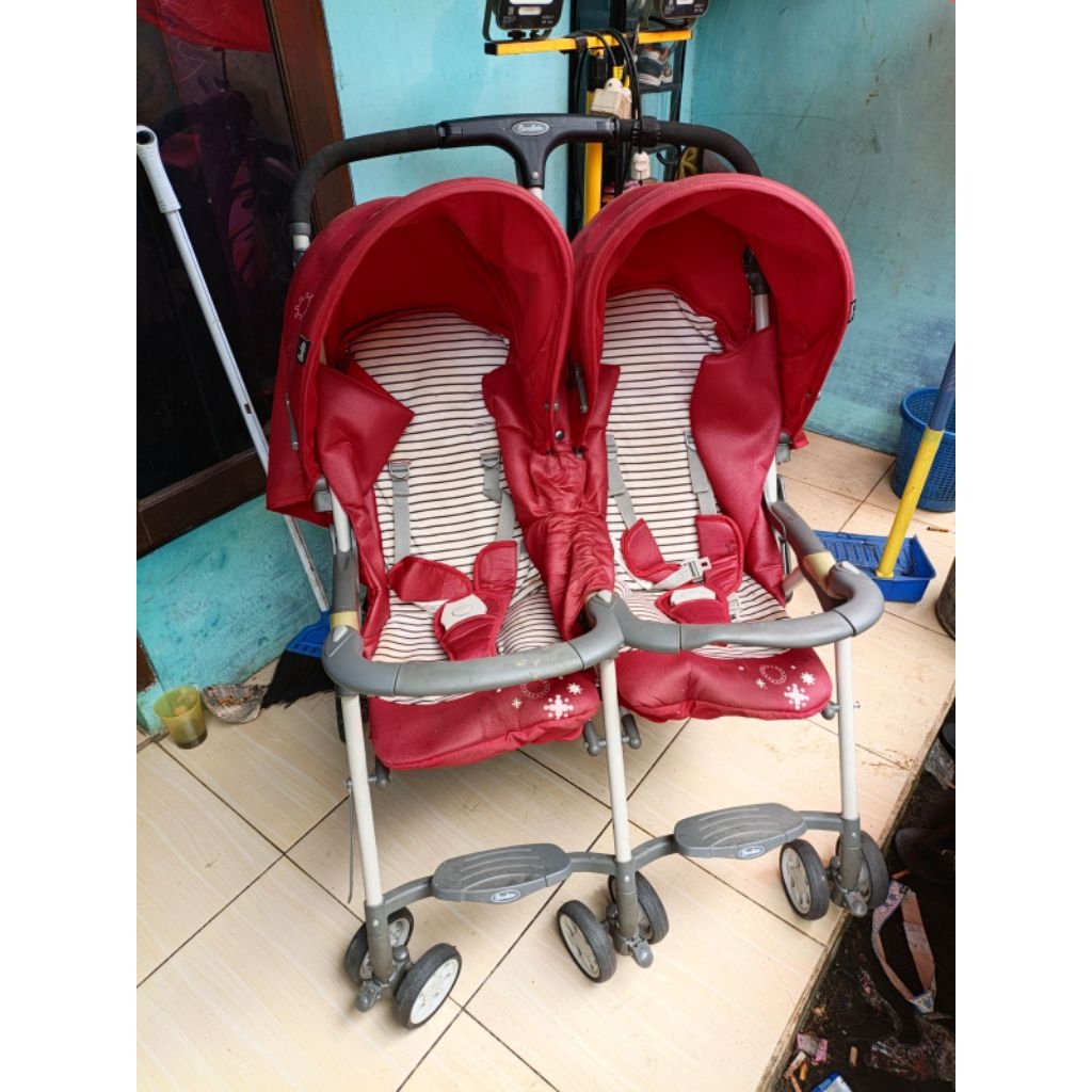 preloved stroller cocollate twin